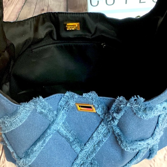 Denim tote bag - Picture 3 of 4